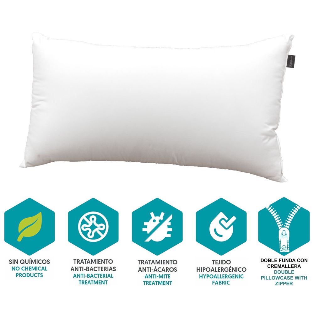 Almohada de Fibra con Funda Impermeable