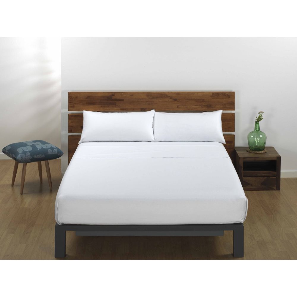 Sábana Bajera Blanca Hotel 100% Algodón