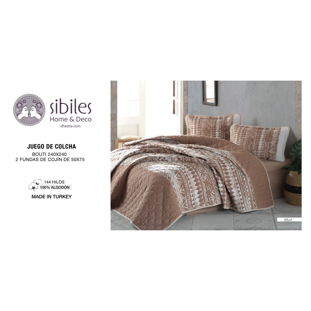 Colcha Bouti Étnica 100% Algodón...