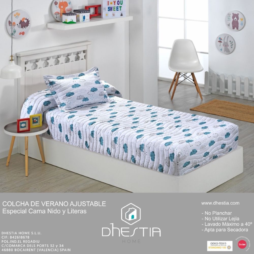 Colcha Bouti Ajustable Cama Nido...