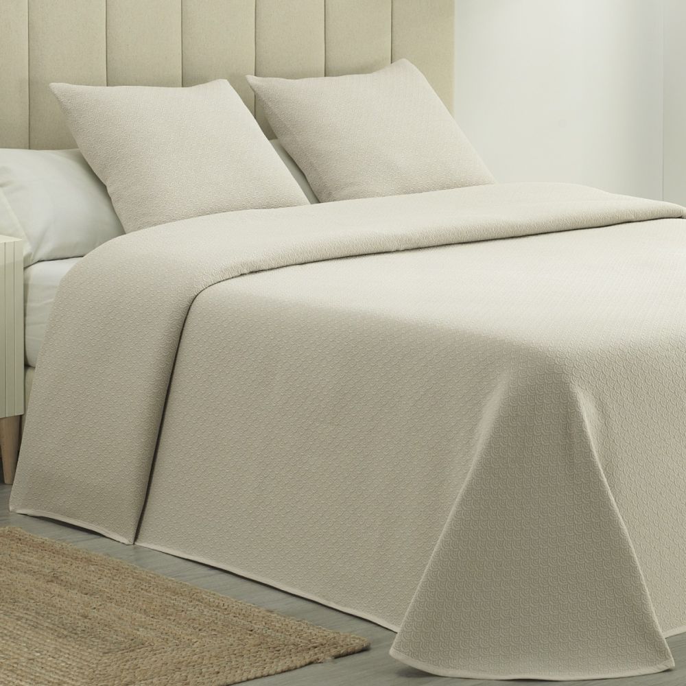 Colcha Piqué Aitana Beige Calidad...