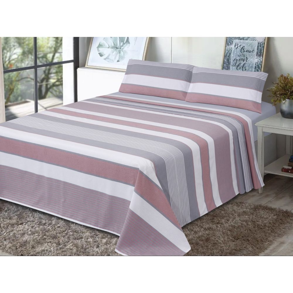 Juego de Sábanas Tejido Algodón y...